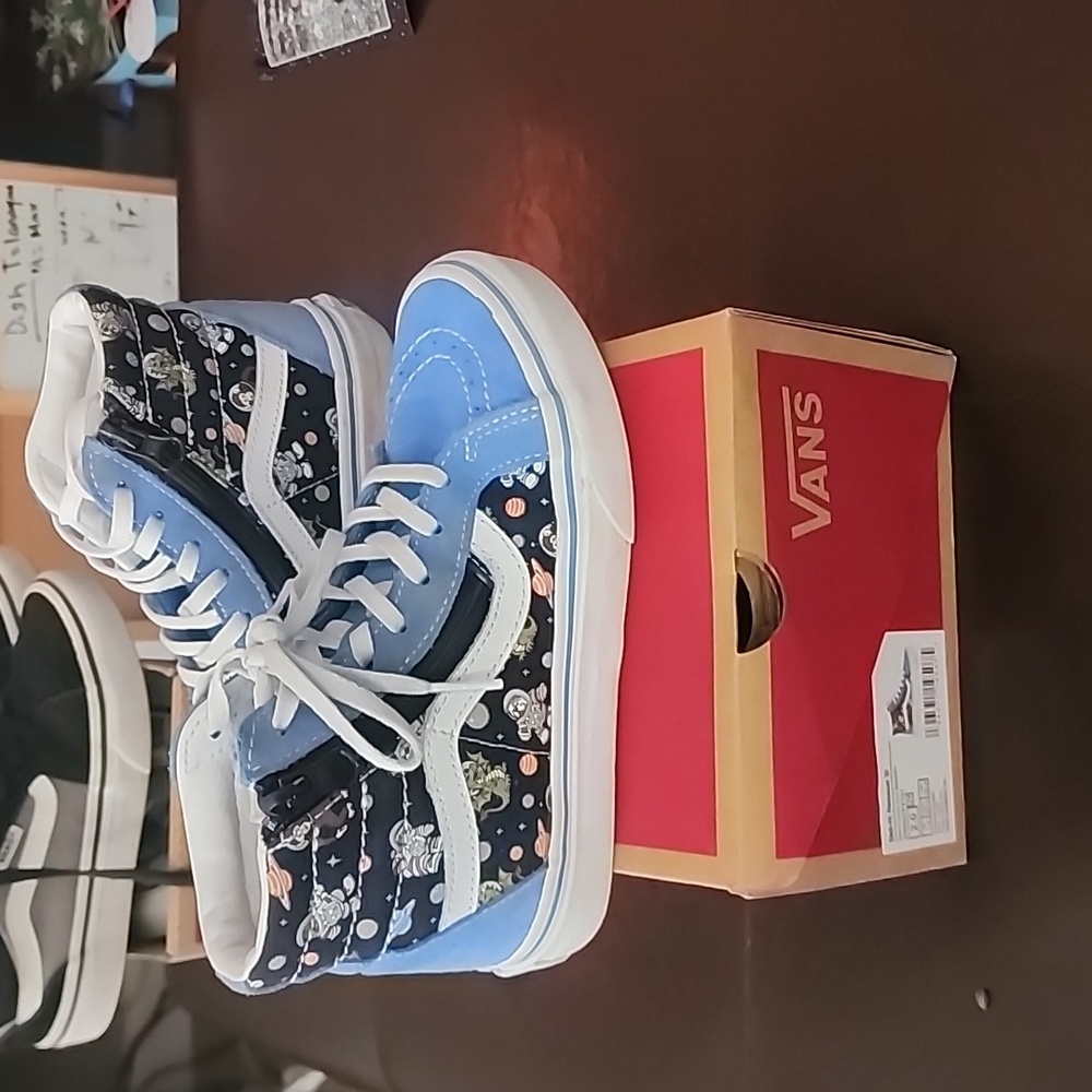 Vans for Boys size 2 hightop space theme